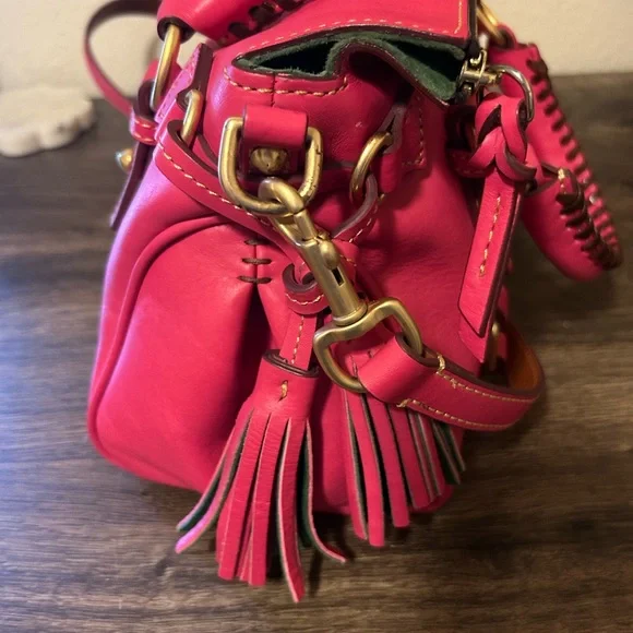 Dooney & Bourke Fuchsia Pink Florentine Satchel - Picture 3 of 16